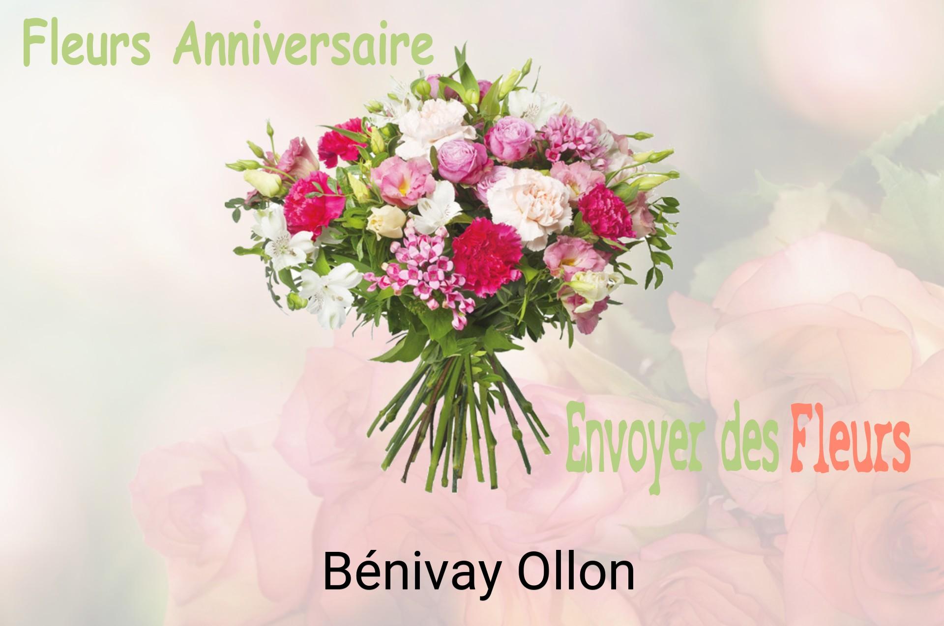 Bouquet de fleurs d’anniversaire livré à Bénivay-Ollon