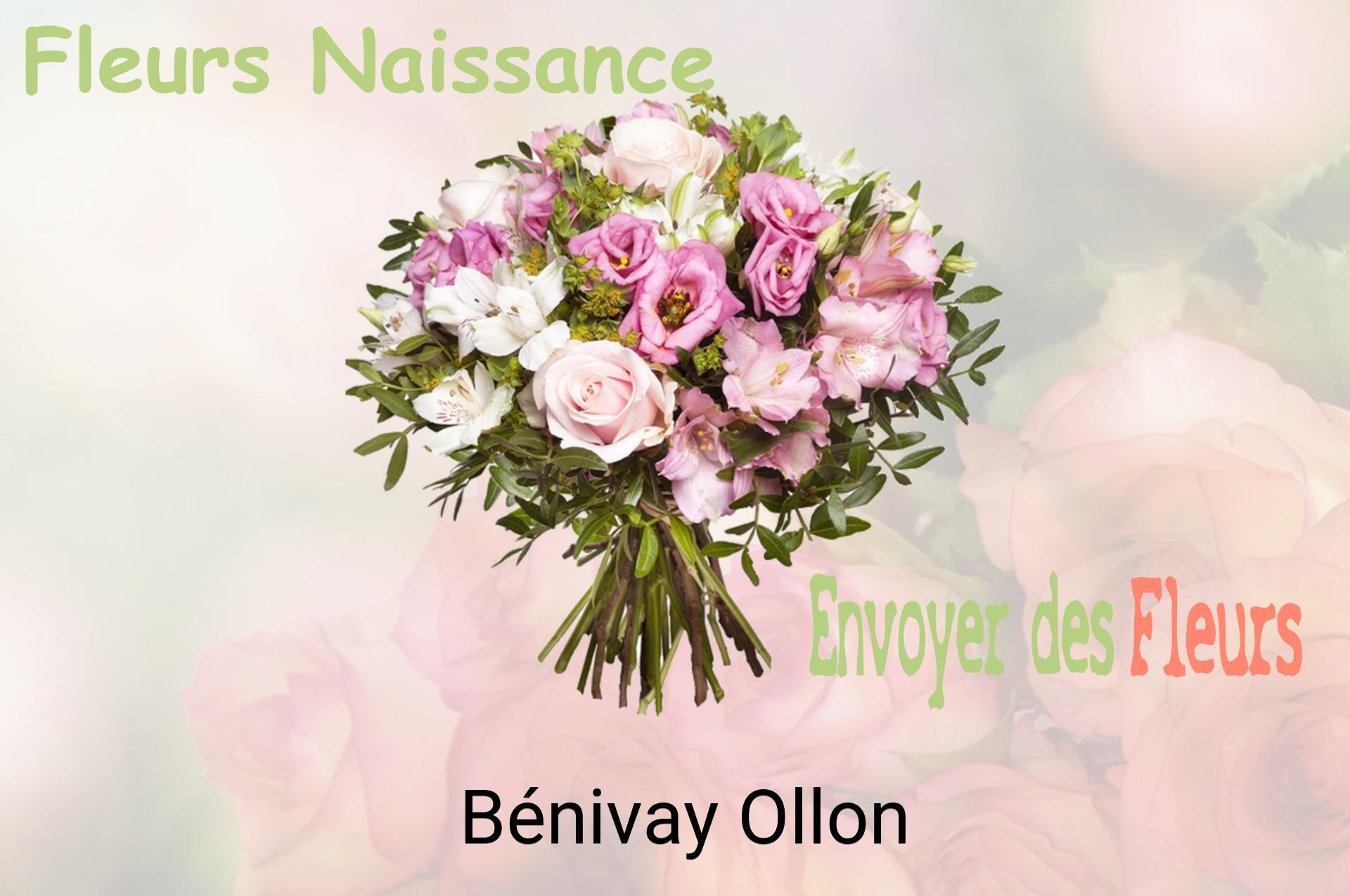 Bouquet de fleurs de naissance livré à Bénivay-Ollon